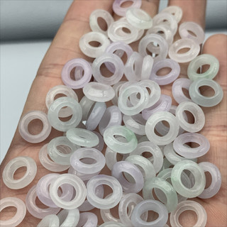 ((20 Cái) Phụ kiện vòng tay tự làm leo núi ngọc lục bảo 10mm