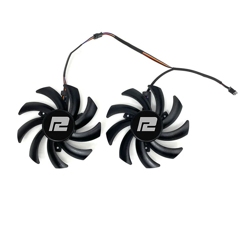 Mới 85mm Quạt Làm Mát Cho Powercolor RX 6700 6650 6600 XT RX 5700 5600 XT V2 Fighter Card Đồ Họa Quạt Làm Mát