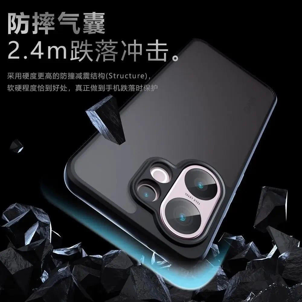 X200 FE cho Ốp điện thoại Acrylic chống sốc cho VIVO S30 Pro mini X200FE Ốp lưng cứng sạc không dây từ tính
