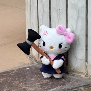 GC Sanrio Hellokitty Kawaii Grumpy Axe Túi Nhồi Bông Quyến Rũ Độc Đáo Sang Trọng Túi Phụ Kiện plushie