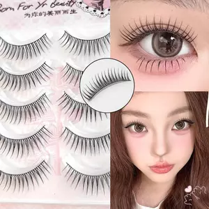 Lông mi giả mắt búp bê châu Á tự nhiên - Dải đơn có thể tái sử dụng cho ngày lễ cưới hàng ngày