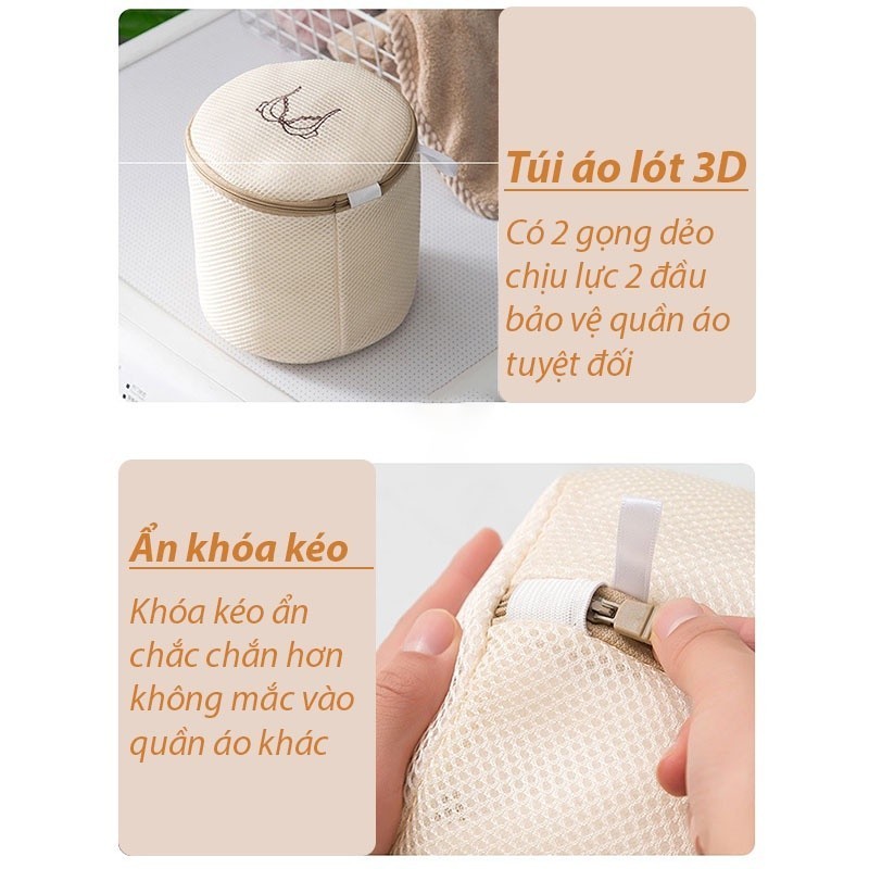 [HCM] Túi giặt đồ máy giặt 3 lớp cao cấp,túi giặt cao cấp vải mịn Túi Lưới Giặt Đựng Quần Áo-FE120