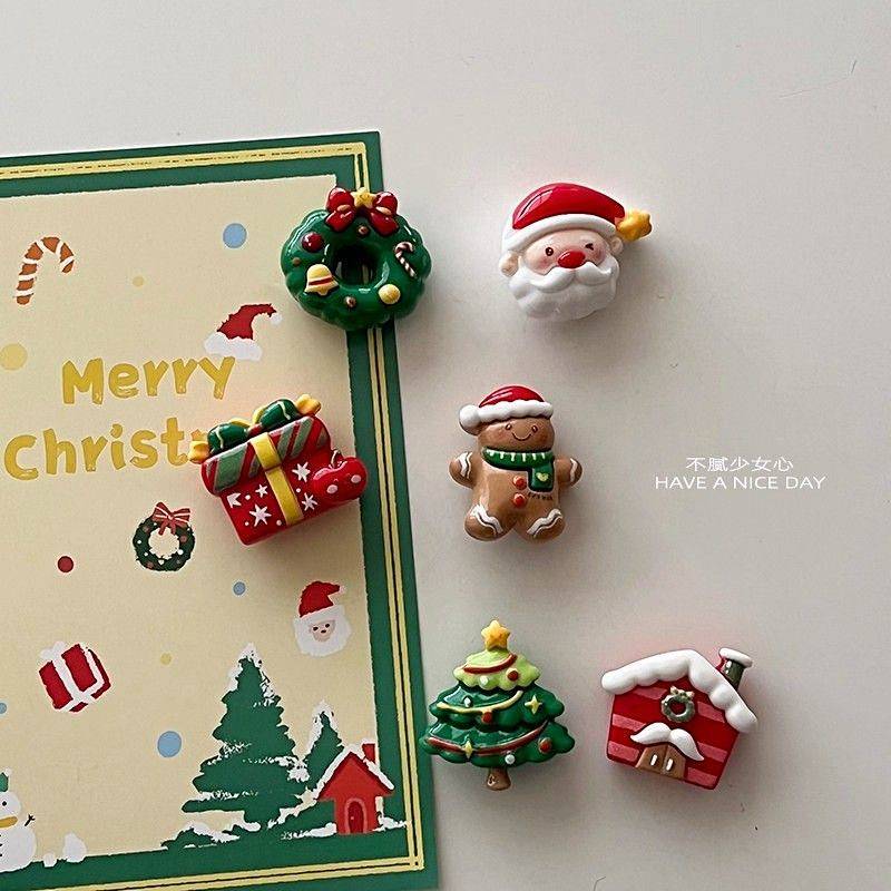 New Christmas Refridgerator Magnets Magnetic Decorative Stickers Cute ...