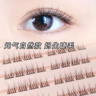 Lông mi giả tự dính Mô phỏng thân cây trong suốt Phong cách phân đoạn 0,05 Lông mi dày