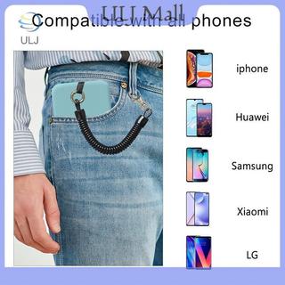Dây buộc lò xo chống trộm bằng kính thiên văn ULJ Dây đeo cổ tay Gioăng Dây buộc an toàn điện thoại cho phụ kiện điện thoại di động Dây đeo dây buộc điện thoại.