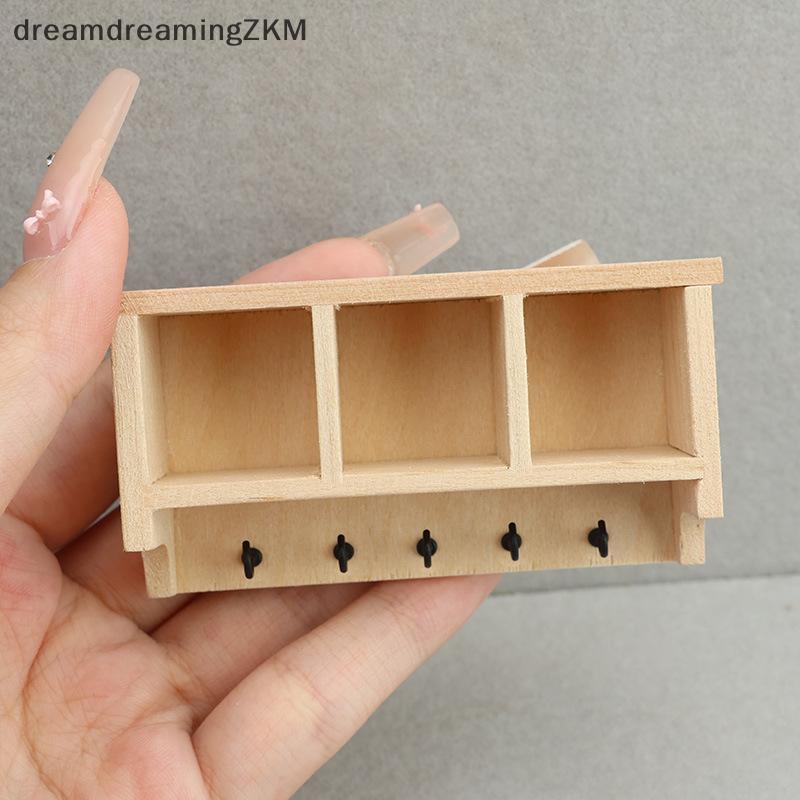 [dreamdreaming] 1 / 12 Nhà Búp Bê Mô Phỏng Giá Treo Tường Mô Hình Nhà Búp Bê Đồ Nội Thất Sống Trang Trí Búp Bê Phụ Kiện Nhà [zkm]