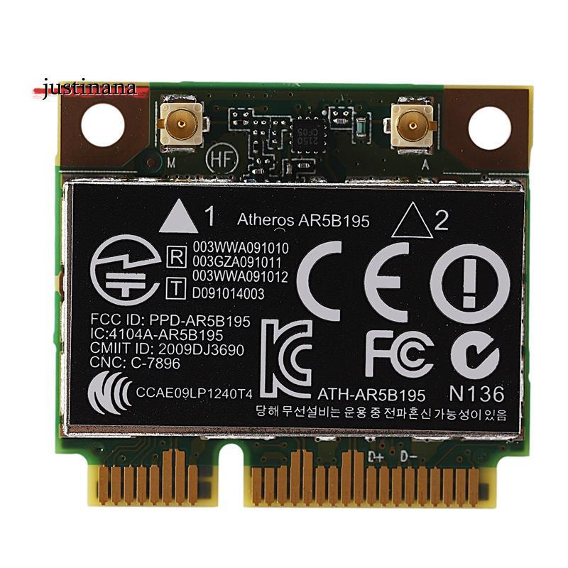 AR9285 AR5B195 150M + BT3.0 Thẻ không dây PCI-E nửa Mini SPS:593127-001 ...