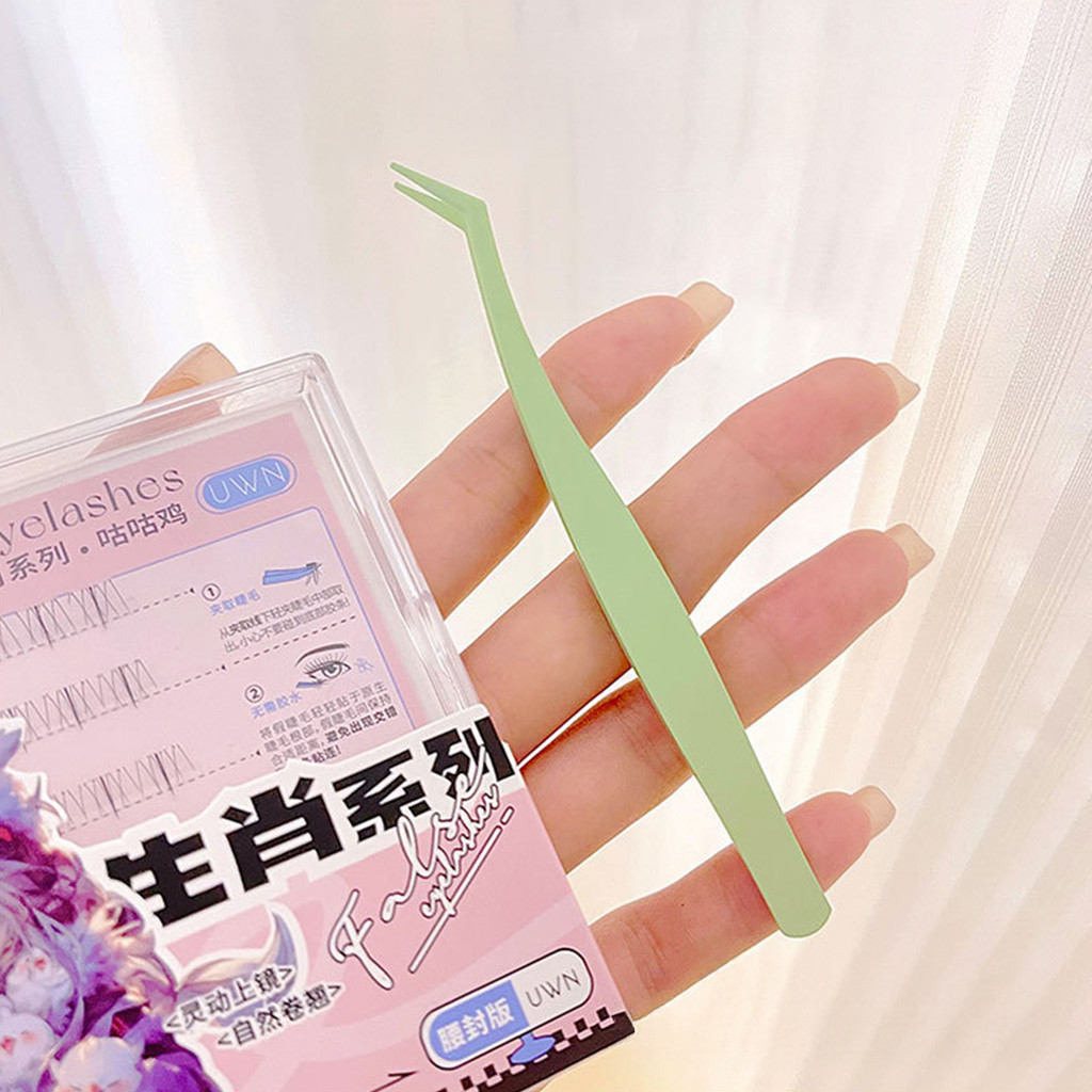 Nhíp nối dài lông mi giả Nhíp trang điểm chống dính cho bé gái Phụ nữ mới bắt đầu