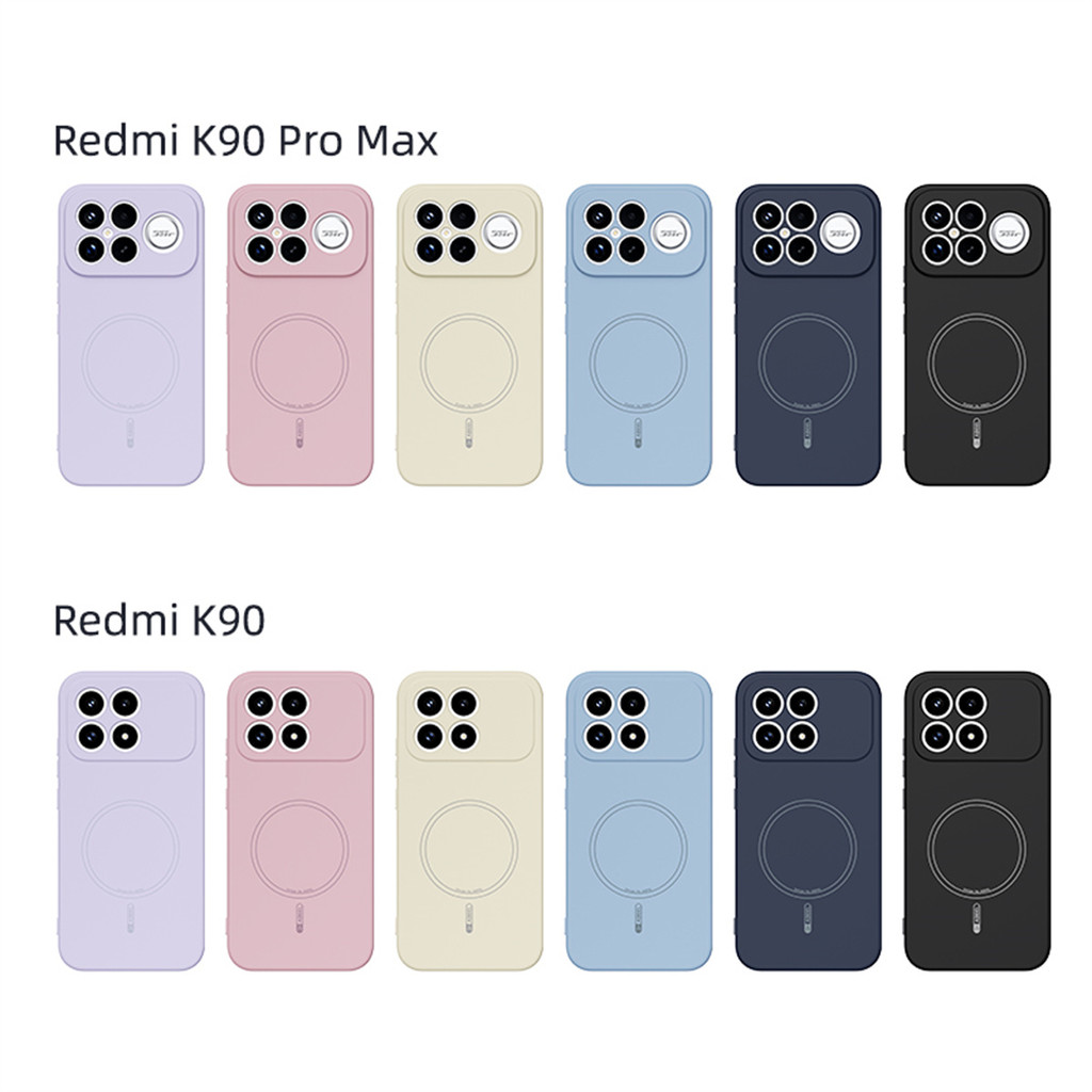 Ốp Điện Thoại Silicon Chính Thức Cho Xiaomi Redmi K90 Pro Max K90 K80 Pro Vỏ Bảo Vệ Vỏ Mềm Sạc Không Dây