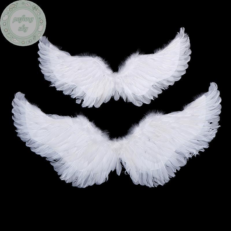 PUSKY Nuốt Hình Thiên Thần Trắng Có Dây Đeo Đàn Hồi Cho Trẻ Em Tiệc Cosplay Halloween Trang Trí Sinh Nhật VN