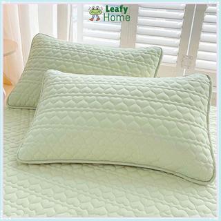 Vỏ Gối LEAFYHOME, Tấm Bảo Vệ Gối Dầu Đầu Mite, Vỏ Gối Cotton Chống Thấm Nước Thoải Mái Cho Gia Đình