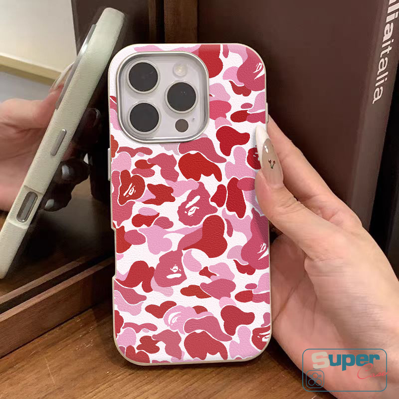 Ốp Lưng Samsung A06 A17 A07 A05s A16 A55 A36 A53 A50s A03 A54 A04 A24 A23 A33 A50 A11 A03s A56 A15 A31 A26 A12 Thời Trang Đỏ Xanh Xám Đen Ngụy Trang Họa Tiết Da
