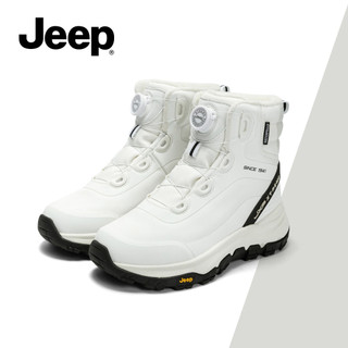 Giày Bốt Tuyết JEEP Nữ Lót Lông Cừu Dày Ấm Áp Cao Đế Dày Chống Trơn Trượt Ngoài Trời Mùa Đông Mặc @