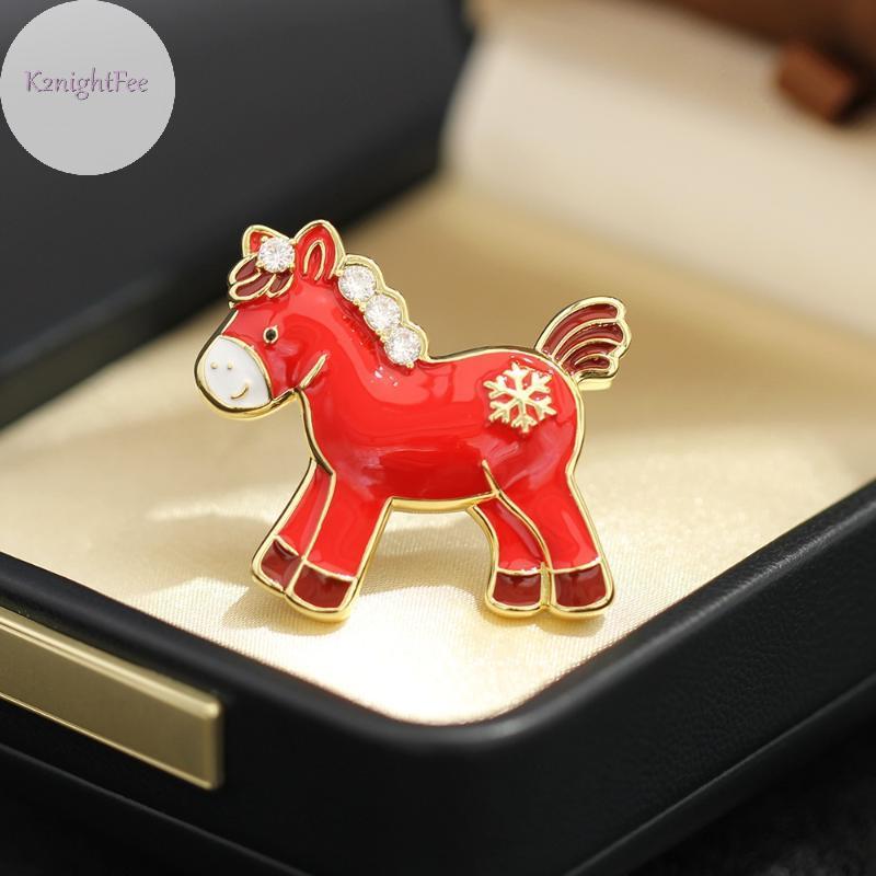 Áo Khoác Len Hình Ngựa Đỏ Dễ Thương, Thổ Cẩm Cho Các Cô Gái - Perfect Quà Tặng Năm Mới
