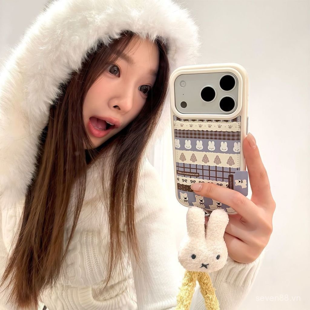 Ốp Điện Thoại Thích Hợp Cho iPhone 7 8 X XS XR XSMAX 11 12 13 14 15 16 17 Pro max Plus Air Có Dây Xích Fair Island Miffy Rabbit Vỏ Bảo Vệ Chống Sốc Bao Gồm Tất Cả PL7J