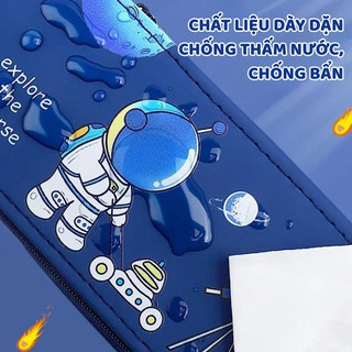 Túi Đựng Bút 2 Tầng Hình Phi Hành Gia – Hộp Bút Học Sinh Cute, Đựng Được Nhiều Bút & Đồ Dùng Học Tập