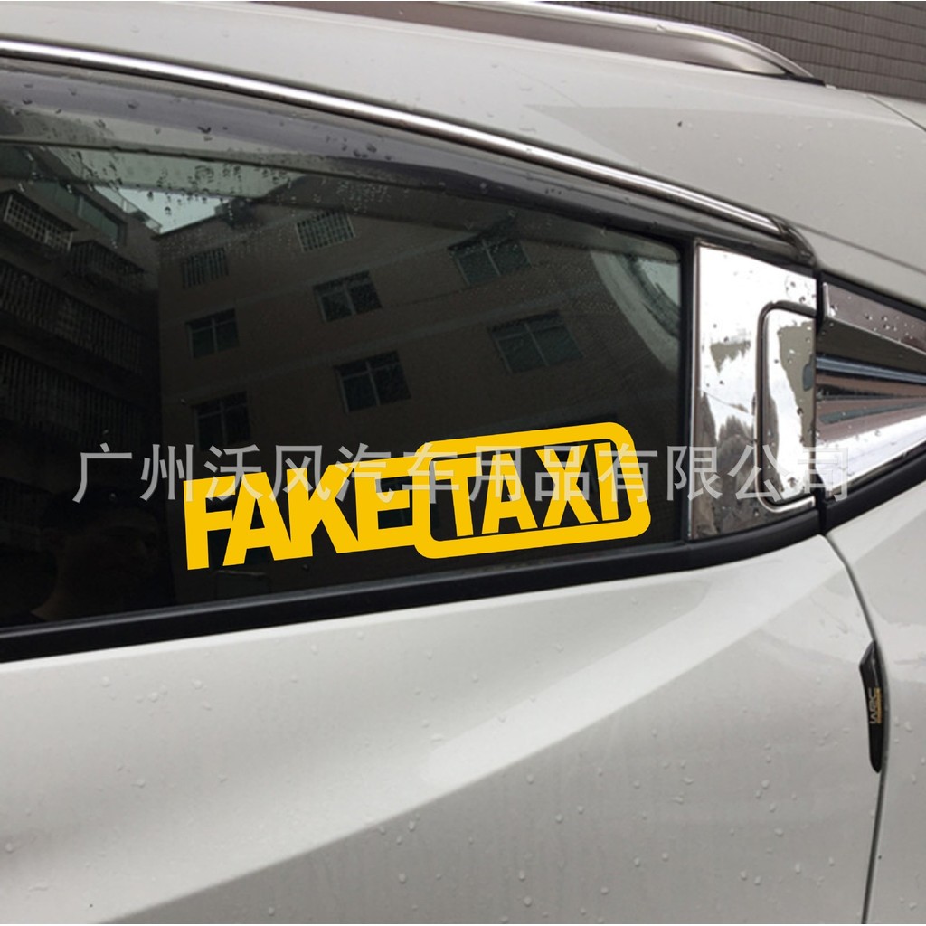 FAKE TAXI FAKE TAXI Drift Logo Ngộ nghĩnh Xe Dán FAKETAXI Phản Quang Xe Dán D87 CMCF