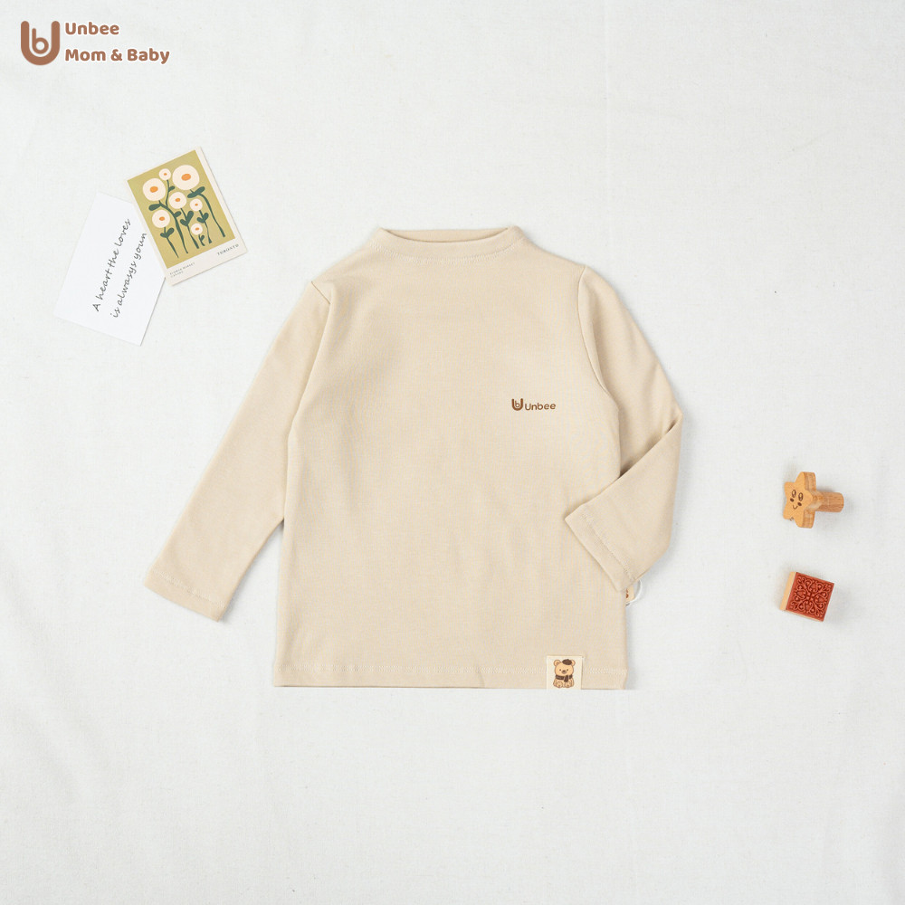 Bộ quần áo giữ nhiệt bé trai bé gái Unbee chất liệu nỉ modal giữ ấm - Bộ đồ thu đông basic cho bé