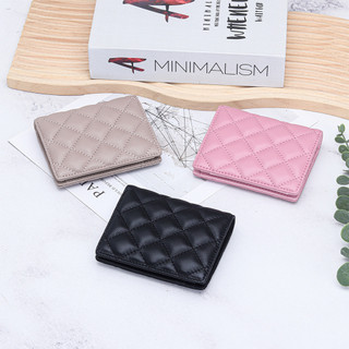 Ví nữ da ngắn thời trang thêu kim cương nửa lạnh Ví đựng tiền xu nhiều khe cắm thẻ