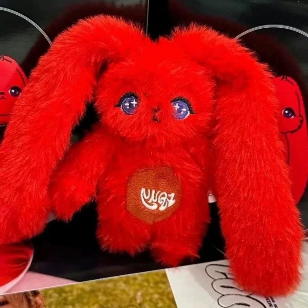 SQ5 (G) I-DLE YUQI SOLO hàng hóa độc quyền móc khóa thỏ đỏ Túi cotton sang trọng dễ thương quyến rũ sang trọng QS5