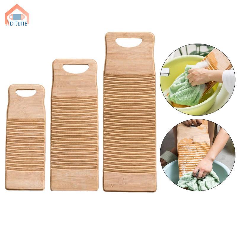 Bàn rửa tre để giặt quần áo thủ công, dụng cụ giặt chống trượt cho gia đình và trường học