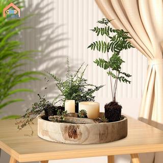 Khay phục vụ bằng gỗ tròn Đĩa phục vụ cho bàn cà phê Khách sạn Ottoman