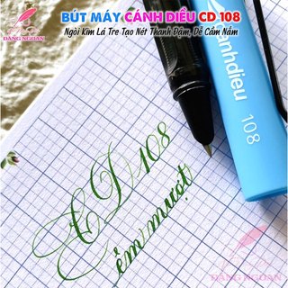 Bút Máy Luyện Chữ Đẹp Cánh Diều CD 108 - Ngòi Kim Lá Tre Tạo Nét Thanh Đậm, Dễ Cầm Nắm