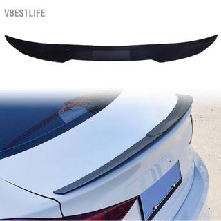VBESTLIFE Cánh lướt gió cốp sau xe ô tô Yechiry 117-128cm ABS có thể điều chỉnh Cánh bám dính mạnh với băng dính hai mặt cho hầu hết các loại xe trên mái nhà (Đen bóng + Đen)