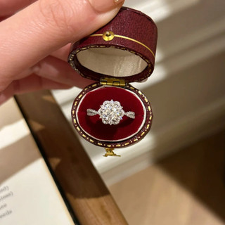 Nhẫn zircon nữ phong cách châu Âu và Mỹ, siêu nhấp nháy