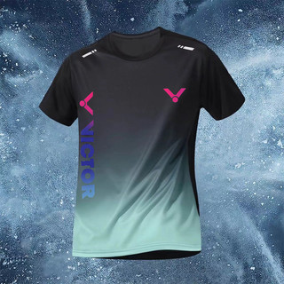 Áo Victor Gradient tùy chỉnh cho nhóm, nhanh khô, phù hợp vận động ngoài trời như bóng chuyền, tennis và chạy bộ.