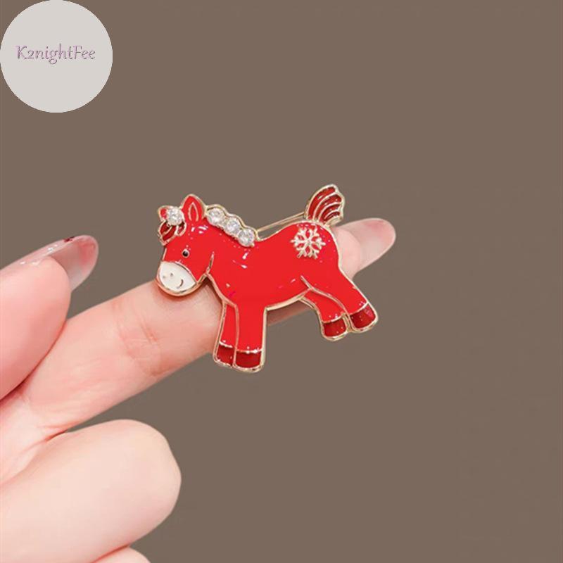 Áo Khoác Len Hình Ngựa Đỏ Dễ Thương, Thổ Cẩm Cho Các Cô Gái - Perfect Quà Tặng Năm Mới