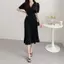 đầm hàn quốc nữ nhẹ nhang đen tiệc thức lụa dự đầm nữ body dáng dài sang chảnh xinh pháp cao cấp bigsize