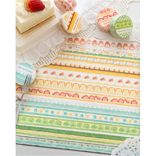 JIANWU 15mm * 200cm Dingding Cake Shop Series Kawaii Dâu Tây Phong Cảnh Chất Liệu Cắt Băng Washi Tạp Chí Sáng Tạo Văn Phòng Phẩm