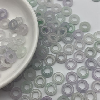 ((20 Cái) Phụ kiện vòng tay tự làm leo núi ngọc lục bảo 10mm