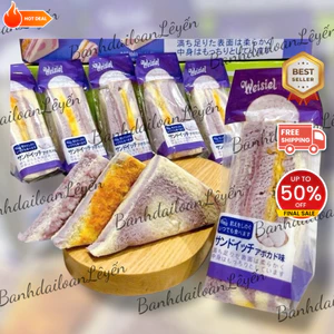 Bánh mì tam giác khoai môn trứng muối chà bông, Ăn Vặt Bánh Kẹo