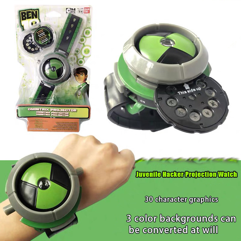 Đồng hồ máy chiếu BEN 10 Đồ chơi trẻ em Đồng hồ đeo tay Đồ chơi Quà tặng cho trẻ em