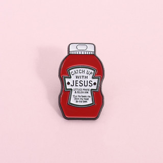 Trâm cài Ceramic hình cà chua đáng yêu và sáng tạo - Personalized Pun Brooch cho Balô và Huy hiệu Phụ kiện