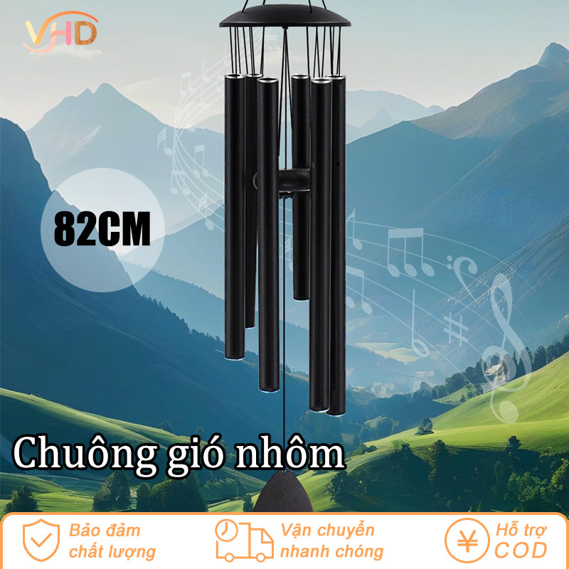 Chuông Gió Phong Thủy 6 Thanh - Âm Thanh Trầm Ấm, Tạo Không Gian Thư Giãn Cho Sân Vườn Và Ban Công