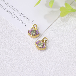 Mặt dây chuyền hợp kim vàng hình bầu Ruyi mang lại may mắn và bình yên