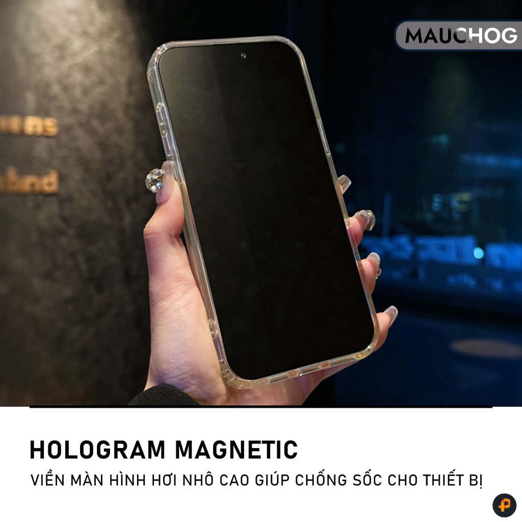 Ốp Lưng Phản Quang Đổi Màu Hỗ Trợ Sạc Không Dây Từ Tính Cho Điện Thoại iPhone 17 Pro Max 16 15 14 13