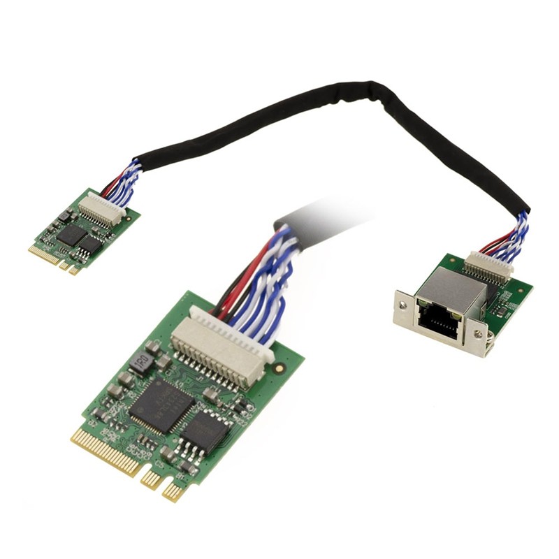 INFORMATIQUE M2 M.2 NGFF E A Key 2.5 Gigabit RJ45 LAN Ethernet 10 100 1000 1G 2.5G. với Chipset I226 SRKTV