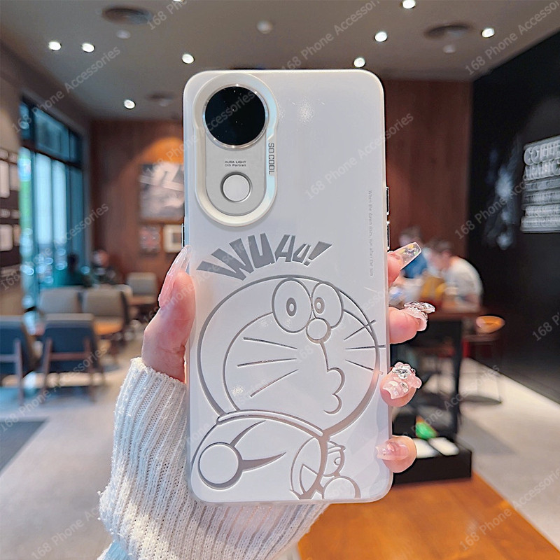 Ốp lưng Vivo V60 V50 V40 V30 Vivo V40 V30 Pro V60 V50 Lite X200 FE Vỏ điện thoại chống sốc hoạt hình dễ thương Doremon Tấm nền cứng mờ viền silicon mềm Vỏ điện thoại