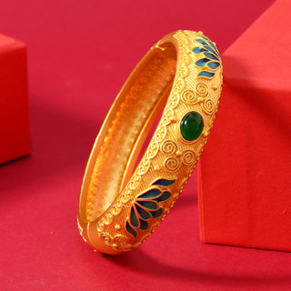 Vòng tay men cloisonne thủ công Bắc Kinh - Phong cách hoàng gia, sang trọng và sáng bóng