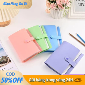 【24H】Album sưu tập hóa đơn DARON1 100, Sách lưu trữ tiền dung lượng lớn không thấm nước, Nhãn dán sách lưu trữ túi lá bê