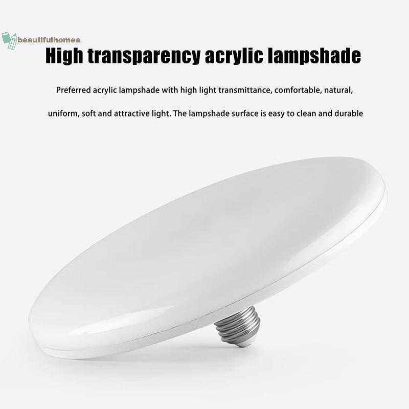 BeautifulHomeA 1 Cái 20-200W Chiếu Sáng Trong Nhà Đĩa Bay Đèn Trần Đèn Nhà Để Xe Bóng Đèn LED AC 220v E27 Đế Đèn Tiết Kiệm Năng Lượng Gia Đình VN