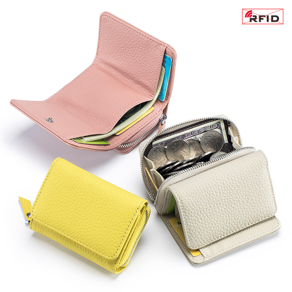 Ví da bò nữ Mini Giảm giá 30% Túi đựng tiền xu nhiều thẻ