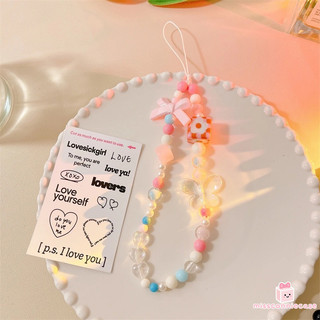 Ngọt Ngào Thời Trang Gấu Nhỏ Nơ Lãng Mạn Hoa Tulip Trái Tim Tình Yêu Cao Cấp Cảm Giác Điện Thoại Vòng Tay Phụ Kiện Mặt Dây Chuyền Màu Động Vật Nhỏ