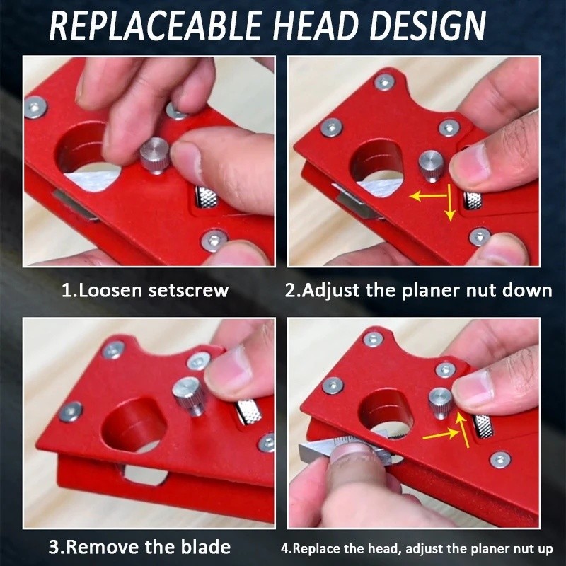 【24H】Máy Bào Tay Gỗ Cắt Tỉa Góc Bo Tròn Radian, Dùng Cho Gỗ Thủ Công DIY, Bào Mép Cạnh Gỗ Chính Xác Dễ Dùng