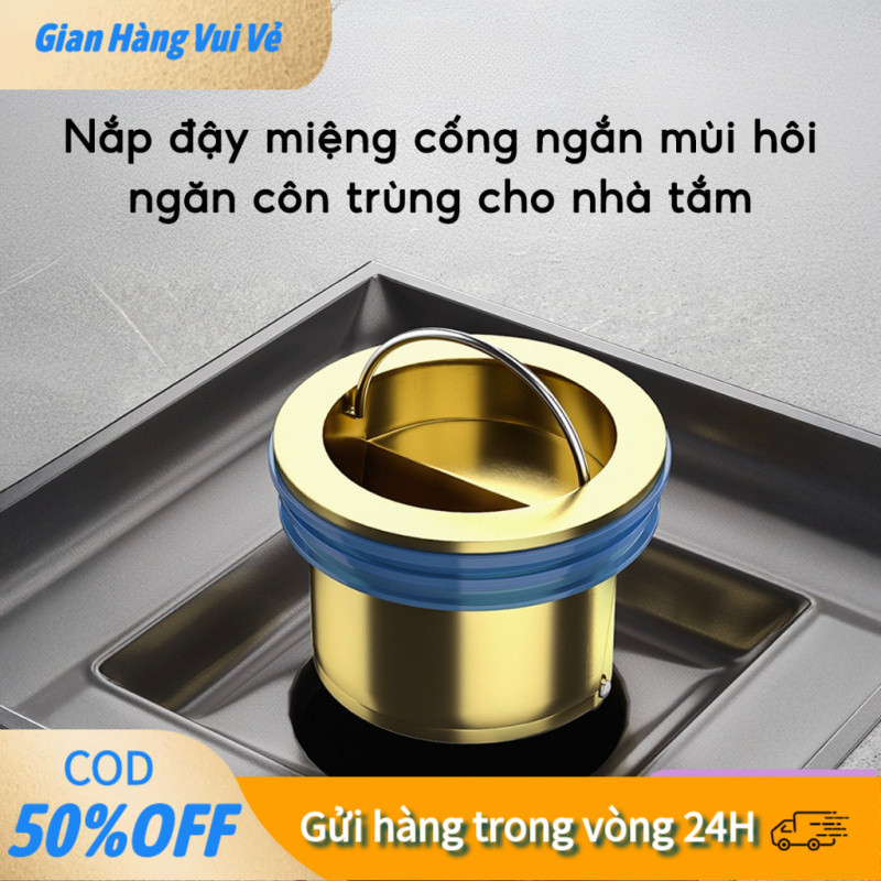 Nắp Cống Ngăn Mùi Hôi Chống Côn Trùng Bằng Đồng, Van 1 Chiều, Thoát Nước Nhanh, Dễ Cài Đặt, Dùng Rộng Rãi Cho Nhà Vệ Sin