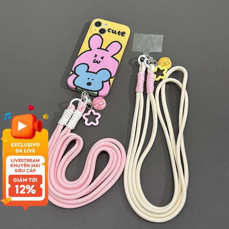 Dây đeo điện thoại cá nhân Dây đeo chéo có thể điều chỉnh có ruy băng Móc khóa Dây đeo cổ tay & Dây đeo quyến rũ cho tất cả các điện thoại